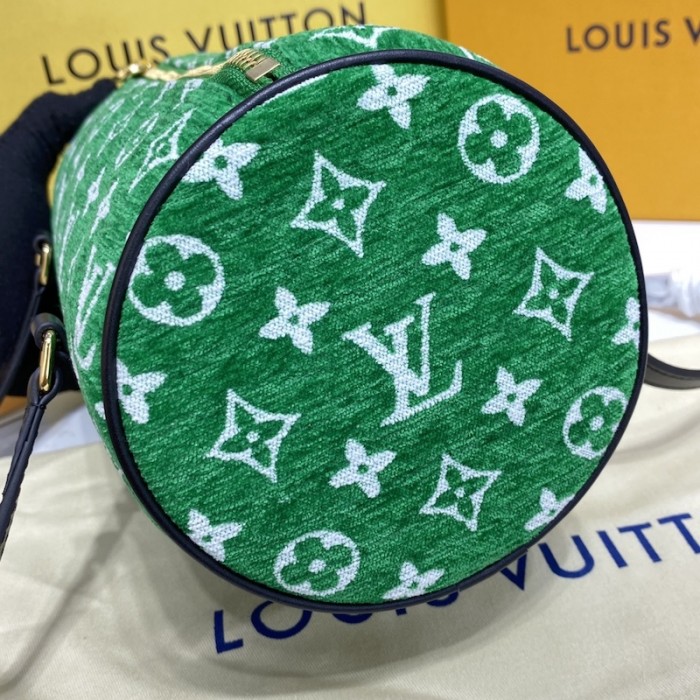 l**is V*t*n monogram jacquard velvet papillon bag lv m46206