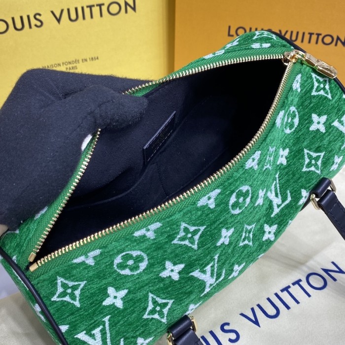 l**is V*t*n monogram jacquard velvet papillon bag lv m46206