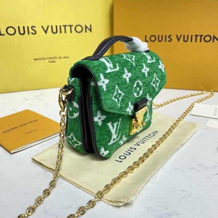 l**is V*t*n monogram jacquard velvet micro metis bag lv m81494