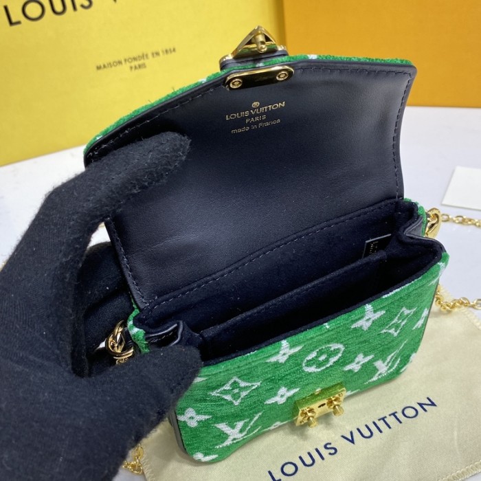 l**is V*t*n monogram jacquard velvet micro metis bag lv m81494