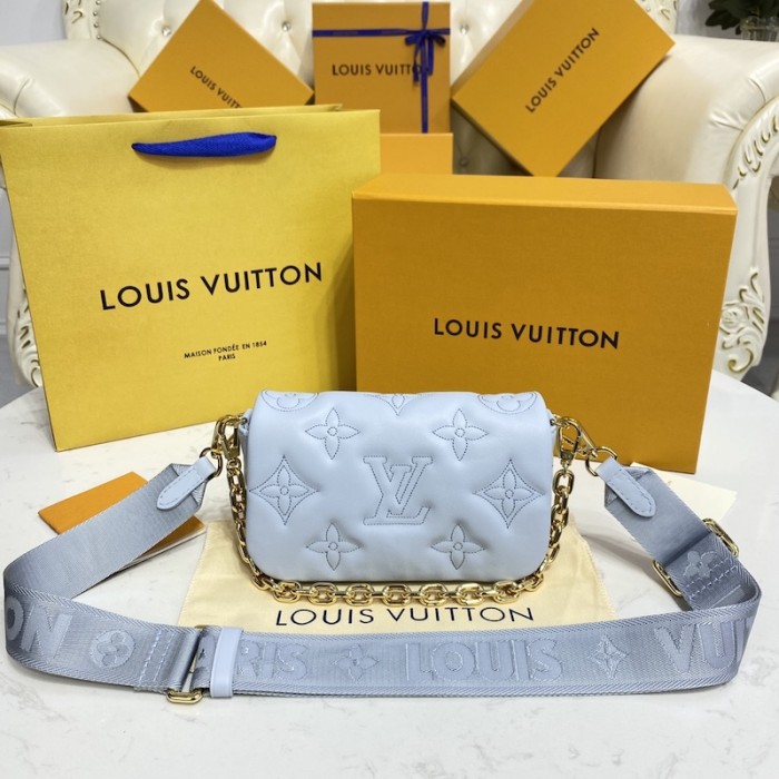 l**is V*t*n bubblegram wallet on strap lv m81399