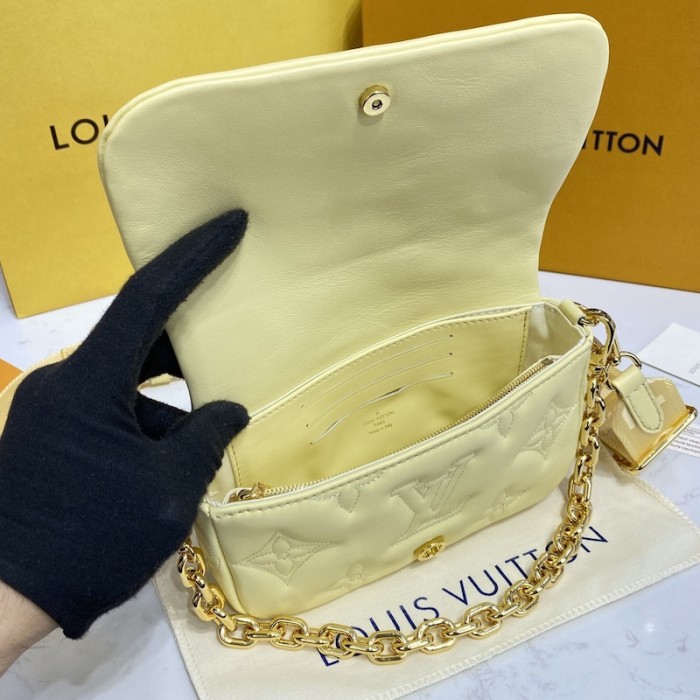l**is V*t*n bubblegram wallet on strap lv m81400
