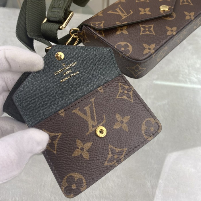 LV Monogram Canvas Felicie Strap Go M80091