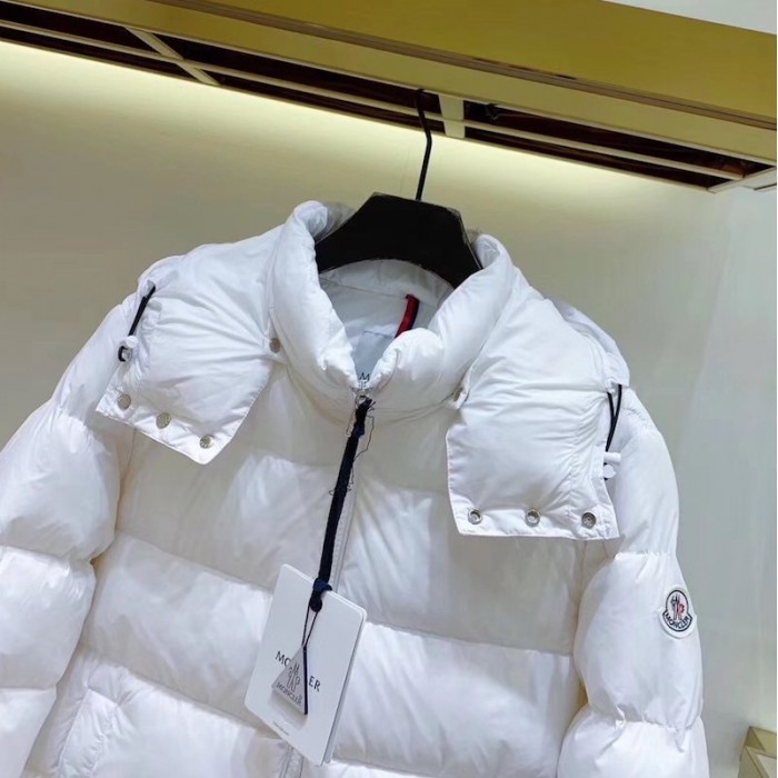Mon Willm Down Nylon laque jacket White