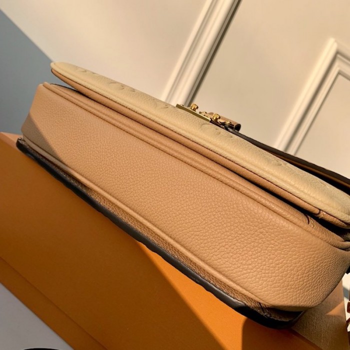LV Monogram Empreinte Pochette Metis Beige M44330
