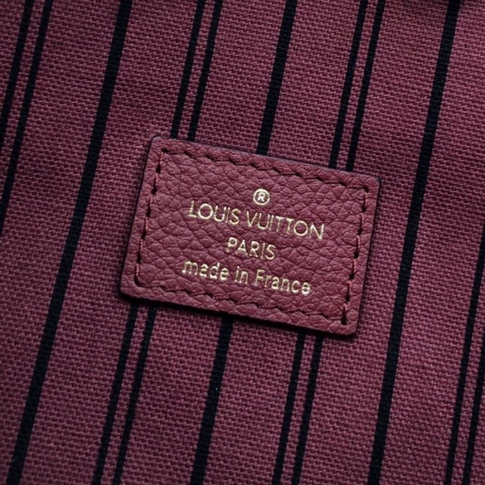 LV Monogram Empreinte Pochette Metis Burgundy M44793