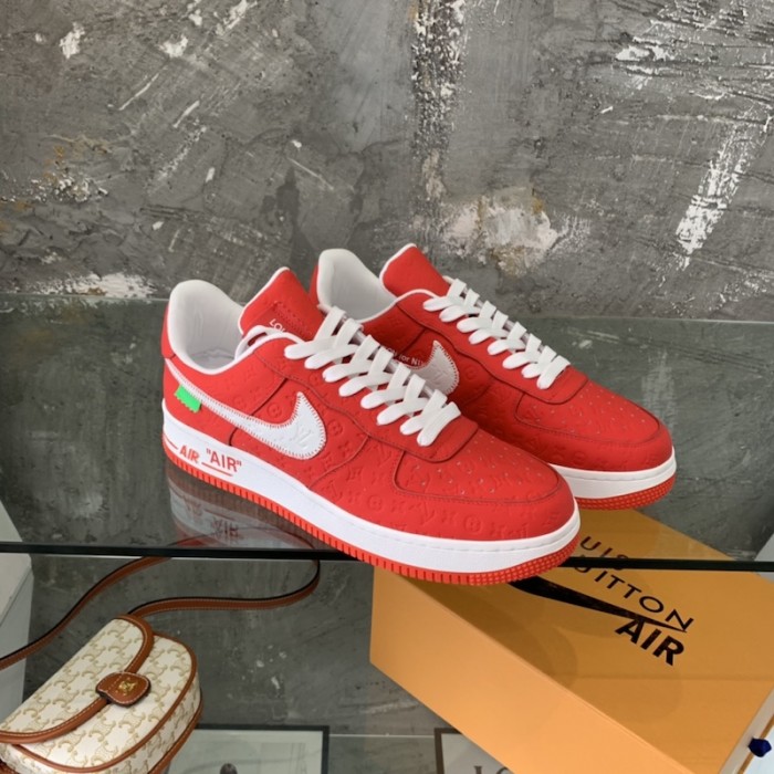 l**is V*t*n x nike air force 1s in red