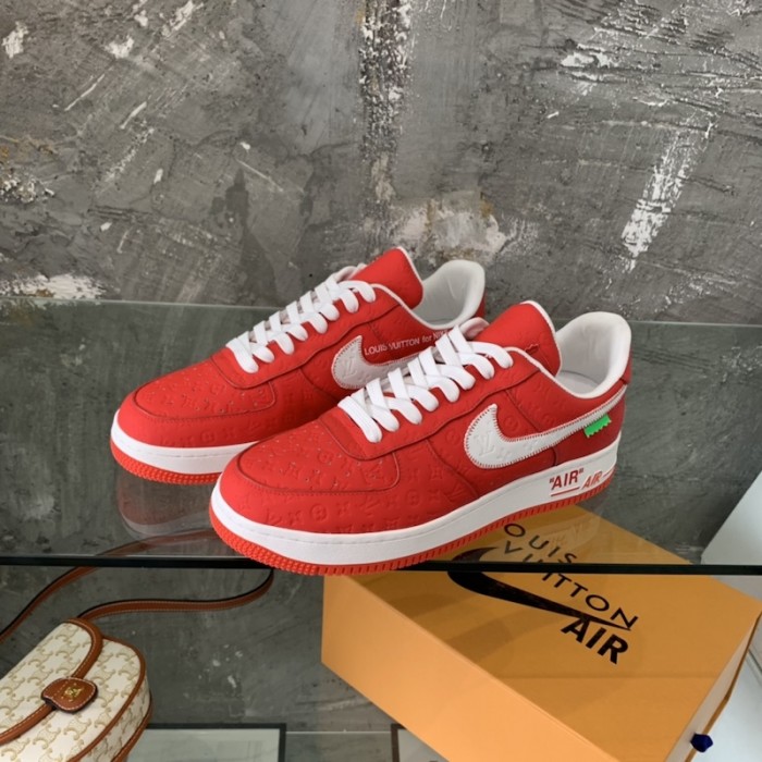l**is V*t*n x nike air force 1s in red