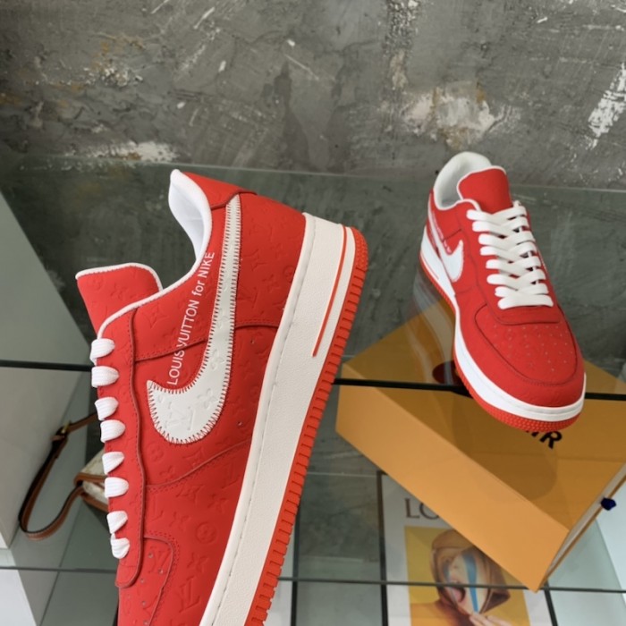l**is V*t*n x nike air force 1s in red