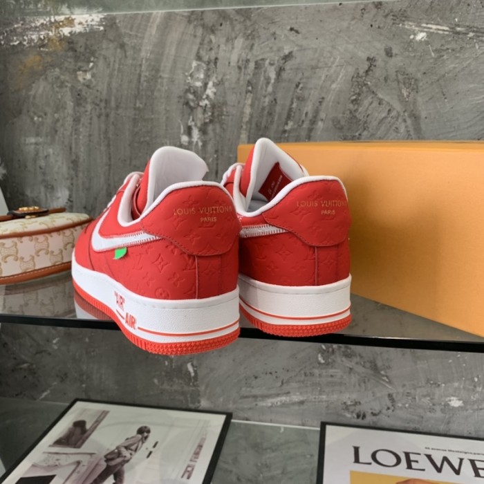 l**is V*t*n x nike air force 1s in red
