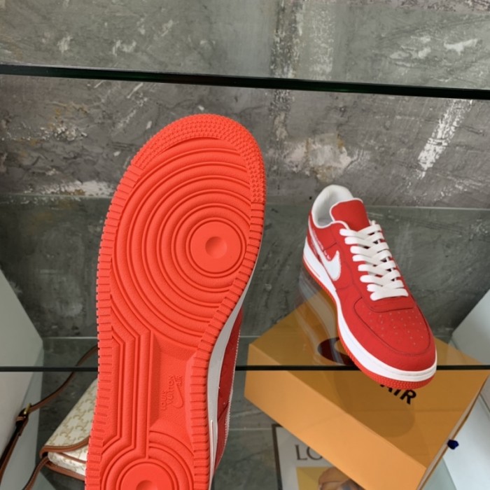 l**is V*t*n x nike air force 1s in red