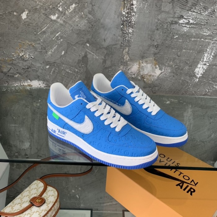 l**is V*t*n x nike air force 1s in blue
