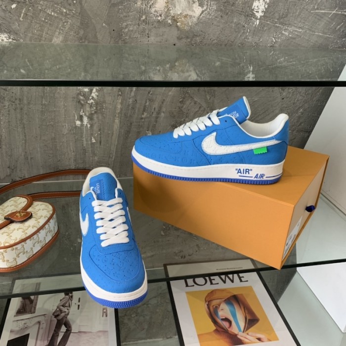 l**is V*t*n x nike air force 1s in blue