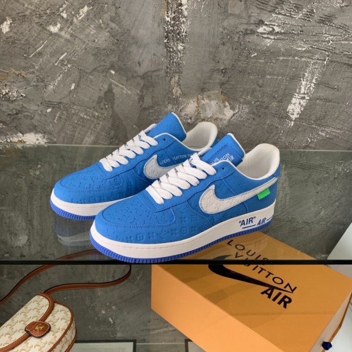 l**is V*t*n x nike air force 1s in blue