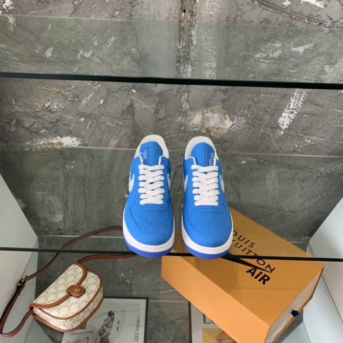 l**is V*t*n x nike air force 1s in blue