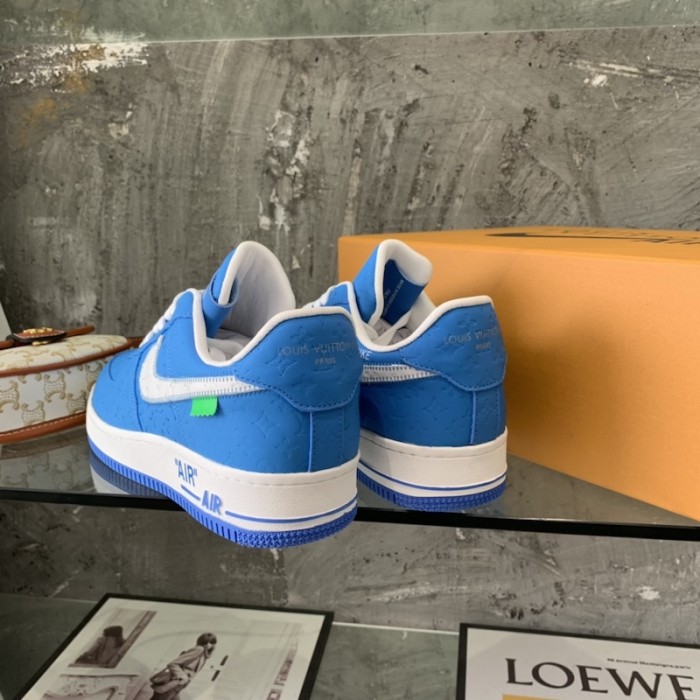 l**is V*t*n x nike air force 1s in blue