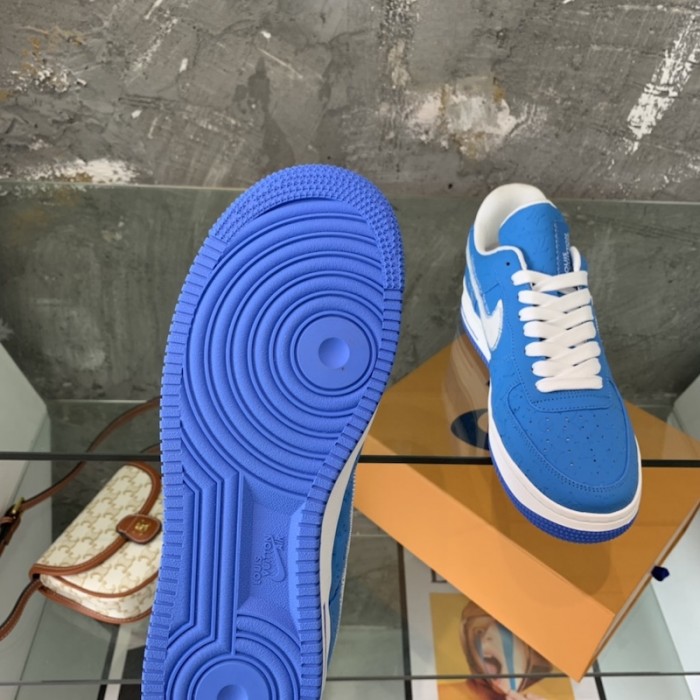 l**is V*t*n x nike air force 1s in blue