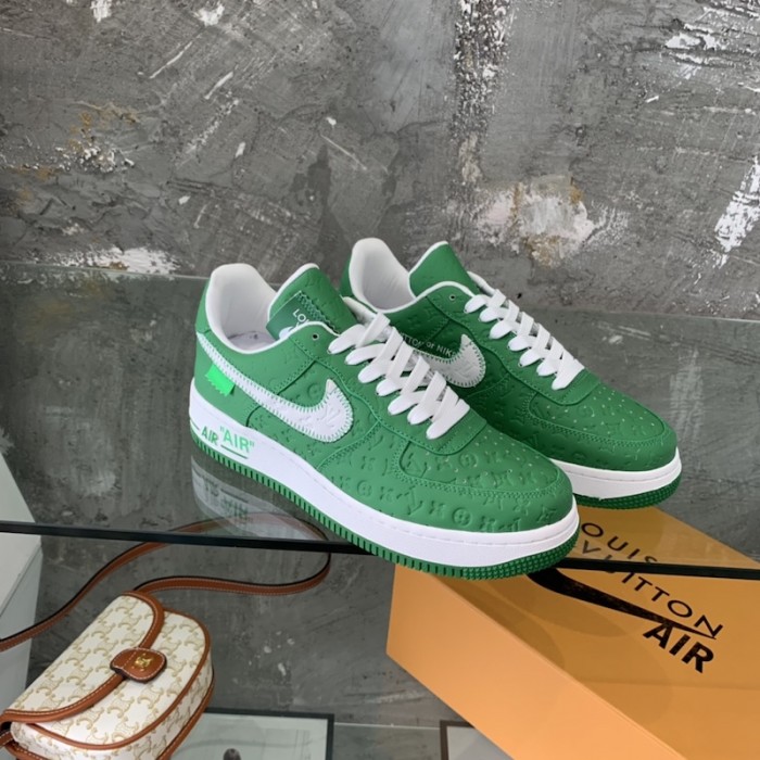 l**is V*t*n x nike air force 1s in green