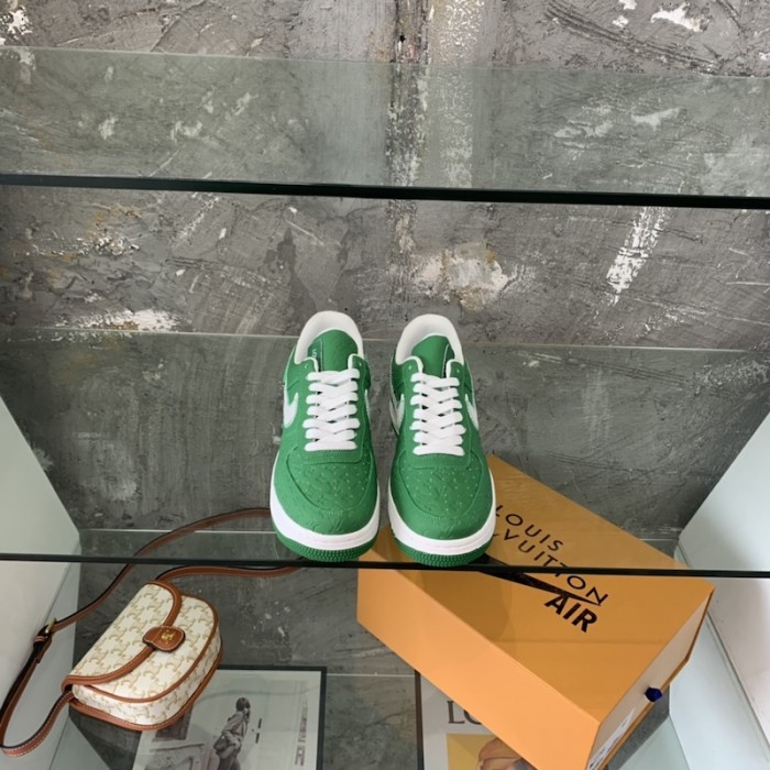 l**is V*t*n x nike air force 1s in green