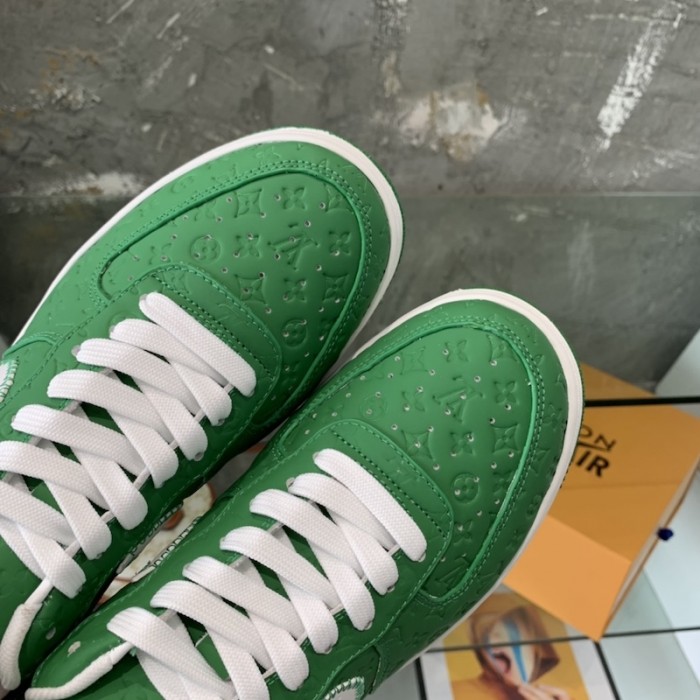 l**is V*t*n x nike air force 1s in green