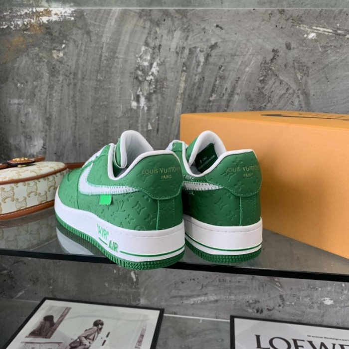 l**is V*t*n x nike air force 1s in green