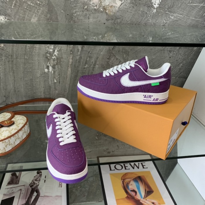 l**is V*t*n x nike air force 1s in purple