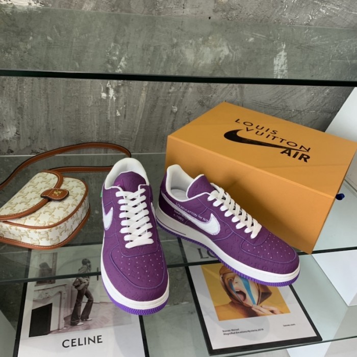 l**is V*t*n x nike air force 1s in purple
