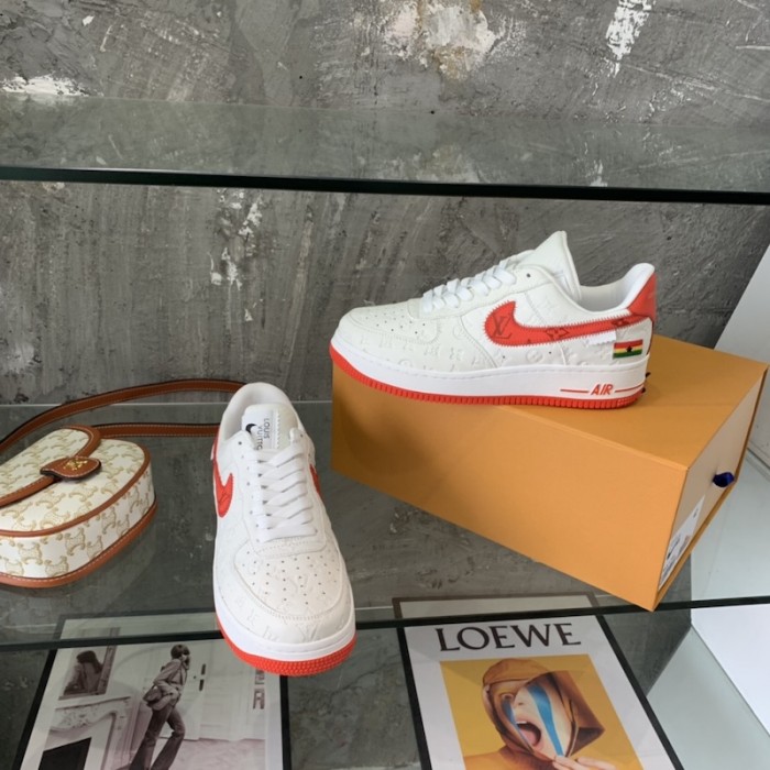 l**is V*t*n x nike air force 1s in white