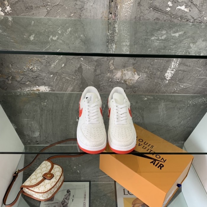 l**is V*t*n x nike air force 1s in white