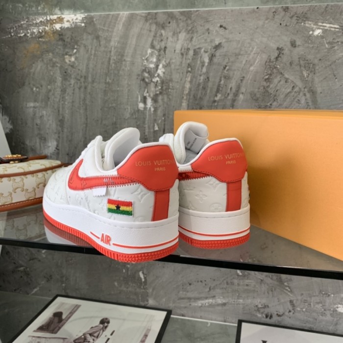 l**is V*t*n x nike air force 1s in white