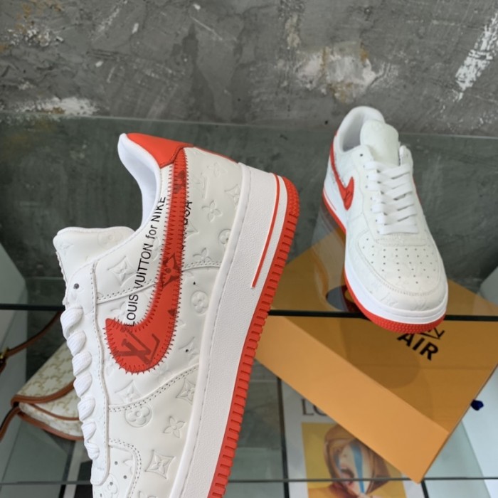 l**is V*t*n x nike air force 1s in white