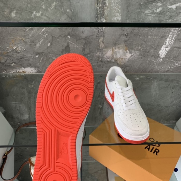 l**is V*t*n x nike air force 1s in white