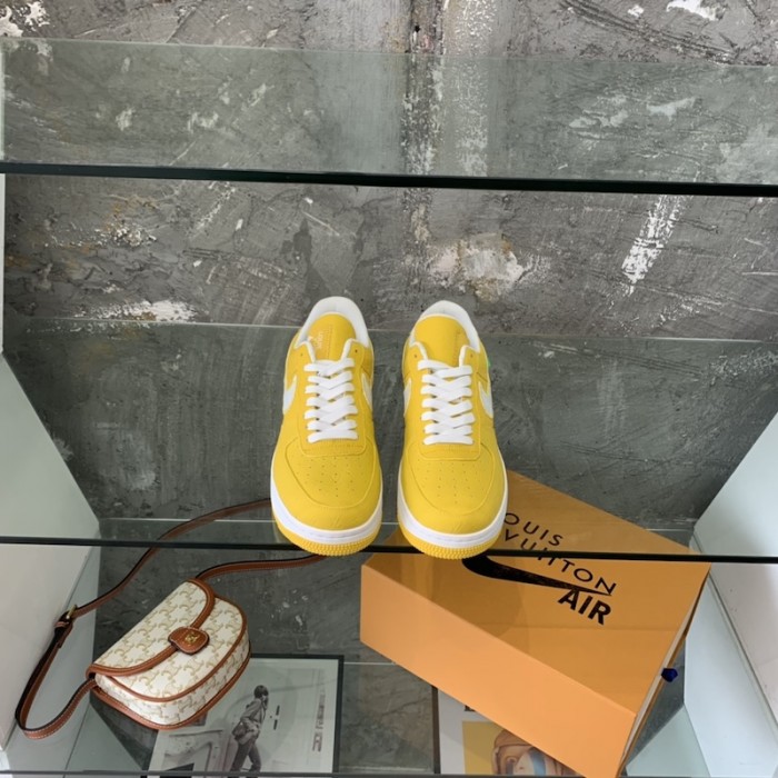 l**is V*t*n x nike air force 1s in yellow