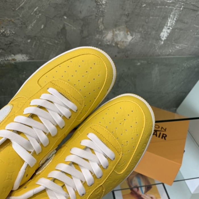l**is V*t*n x nike air force 1s in yellow
