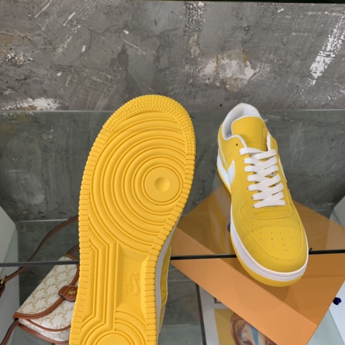 l**is V*t*n x nike air force 1s in yellow
