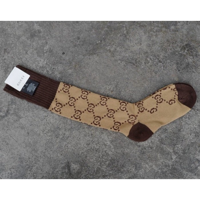 G*u*i gg pattern cotton blend socks