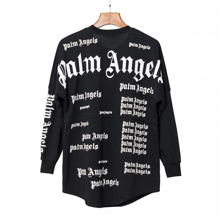 Palm Angels Full Logo Long Sleeves Black