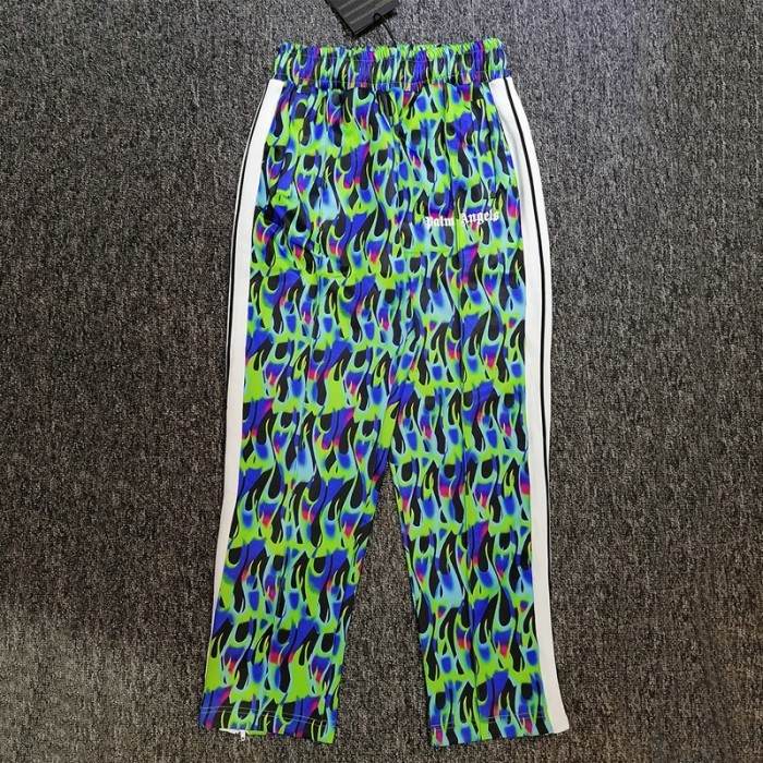 Palm Angels Burning Flames Track Jacket & Pants Tracksuit Blue