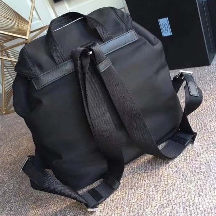 Pra*a classic nylon backpack black
