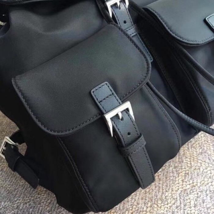 Pra*a classic nylon backpack black