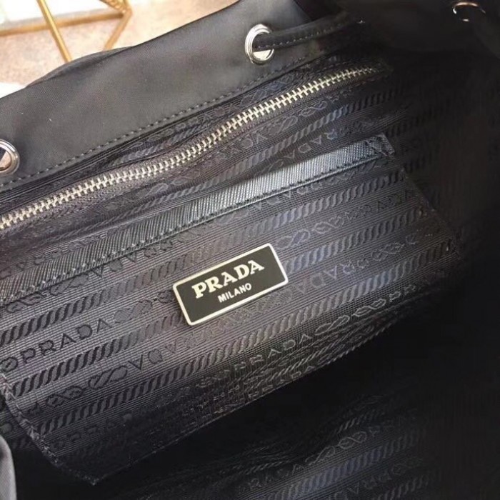 Pra*a classic nylon backpack black