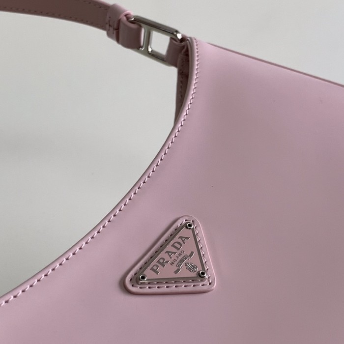 Pra*a cleo brushed leather shoulder bag pink