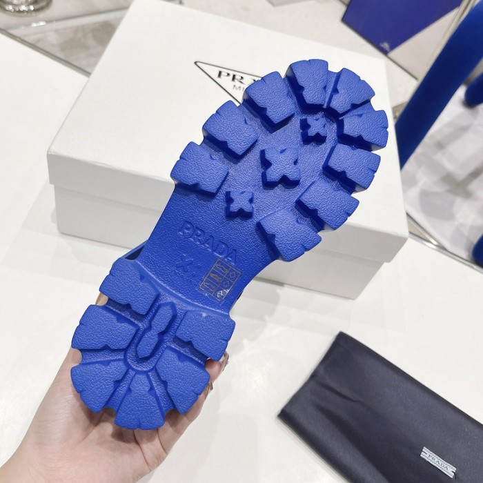 Pra*a women foam rubber sandals blue