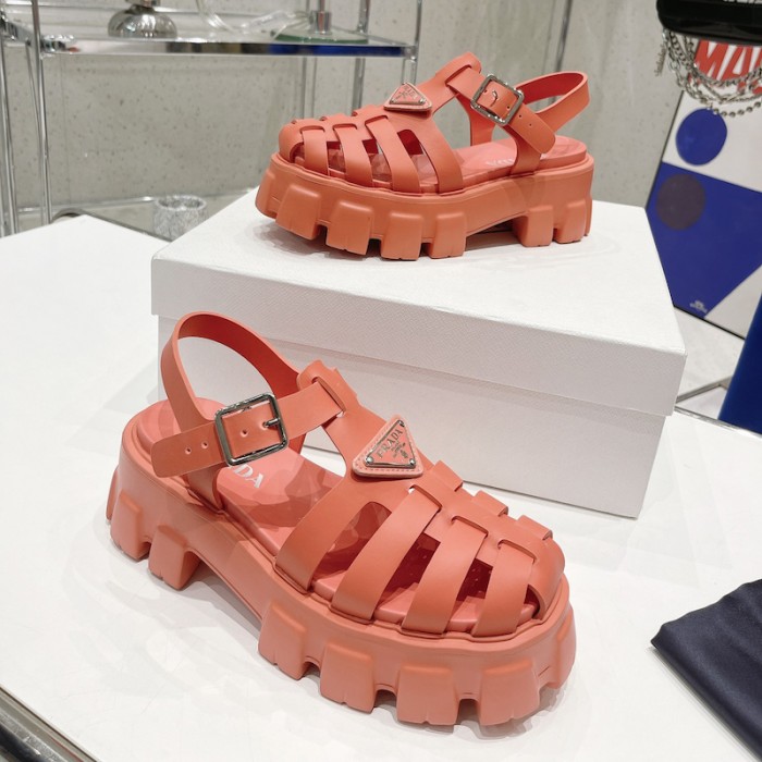 Pra*a women foam rubber sandals pink