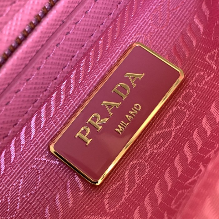 Pra*a galleria saffiano leather mini bag pink