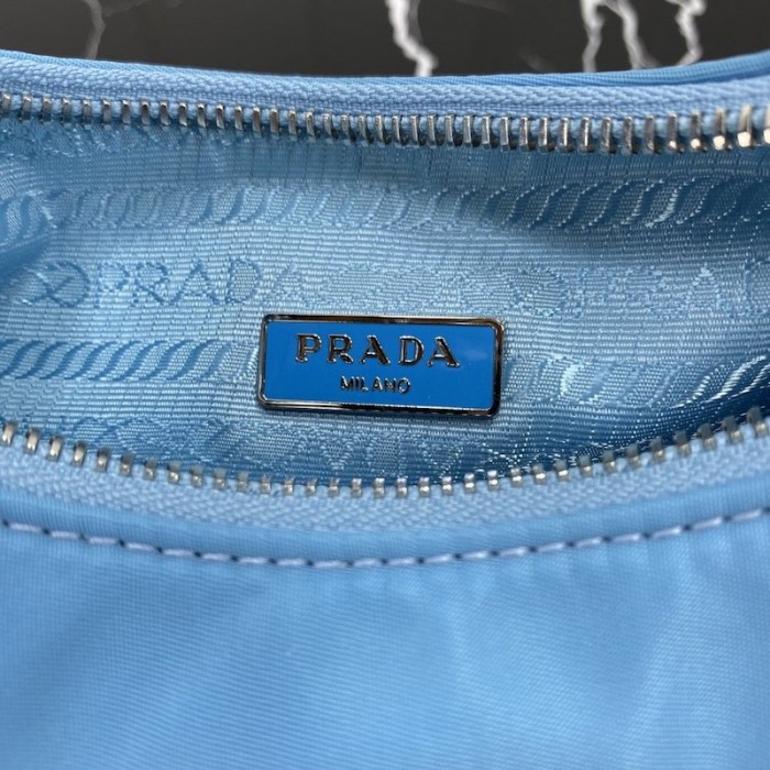 Pra*a re-edition 2005 nylon shoulder bag blue