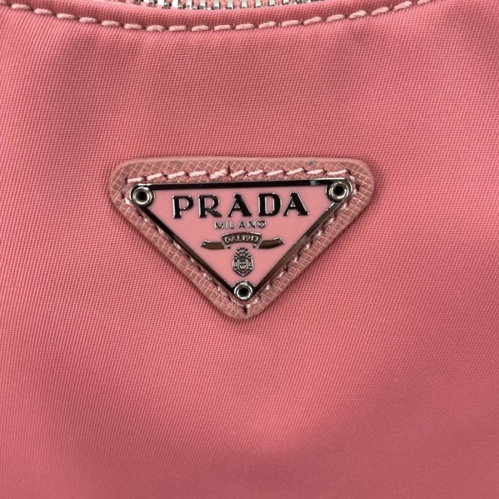 Pra*a re-edition 2005 nylon shoulder bag pink