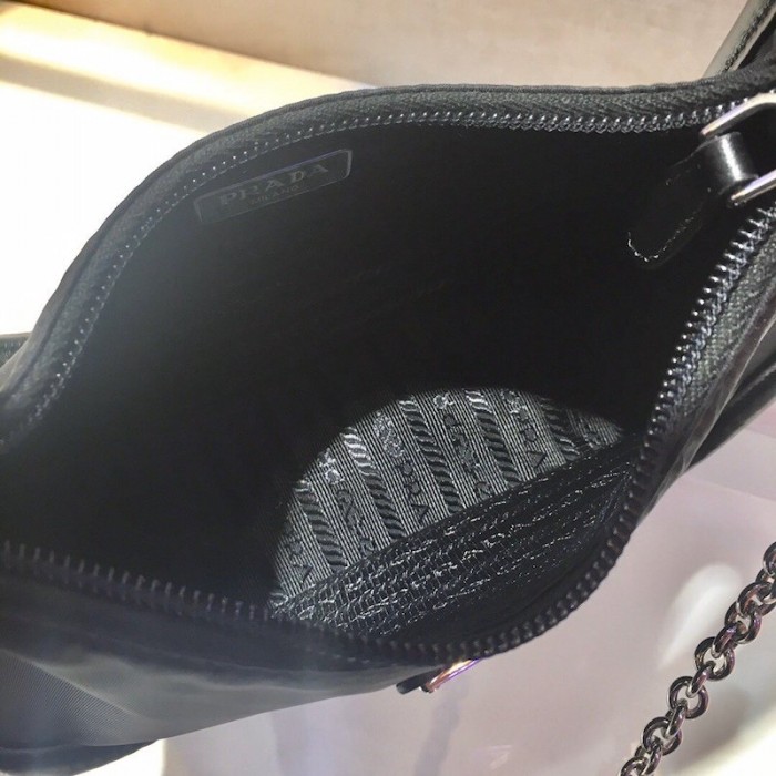 Pra*a re-edition 2005 nylon 3 in 1 shoulder bag black
