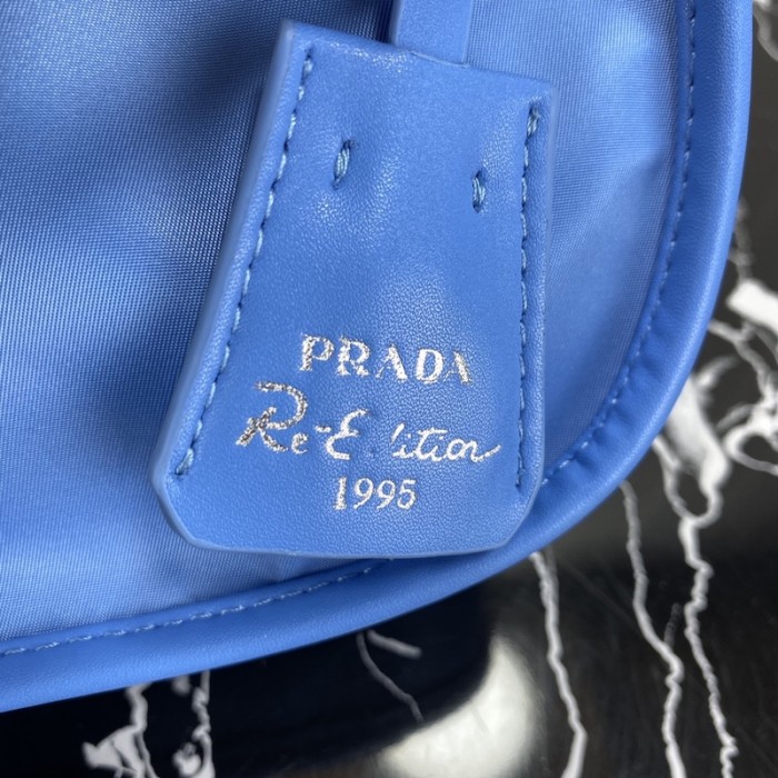 Pra*a re-edition 2005 nylon 3 in 1 shoulder bag blue