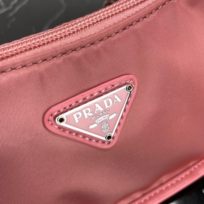 Pra*a re-edition 2005 nylon 3 in 1 shoulder bag pink